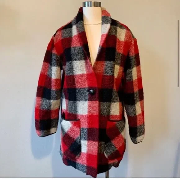 Aritzia Wilfred Free Off Duty Sweater Plaid Pattern - Picture 2 of 9